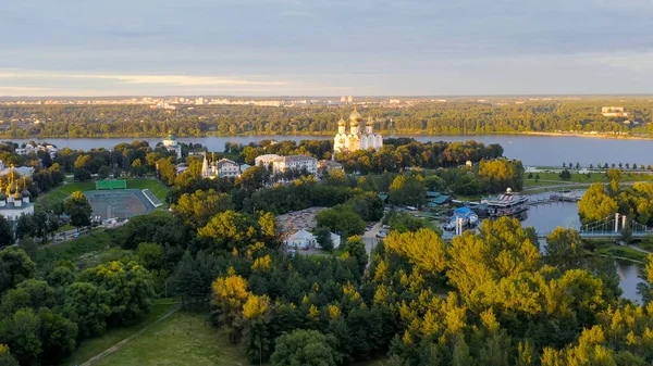 Ярославль Россия Собор Успения Пресвятой Богородицы Успенский Собор Время Захода — стоковое фото