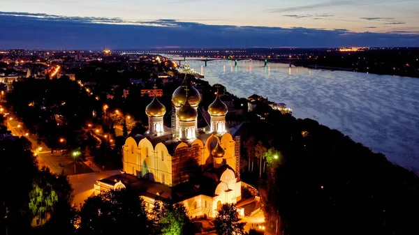 Yaroslavl Russia Cathedral Assumption Blessed Virgin Mary Assumption Cathedral City — Stock Photo, Image