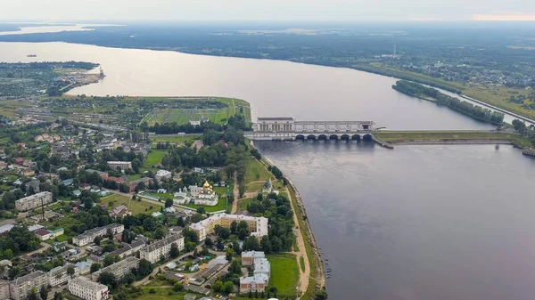 Uglich Russland Das Wasserkraftwerk Uglich Der Wolga Gebiet Jaroslawl Teil — Stockfoto