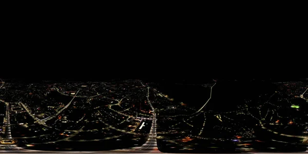 Rosja Władimir Panorama Centrum Miasta Nocny Widok Powietrza Panor — Zdjęcie stockowe