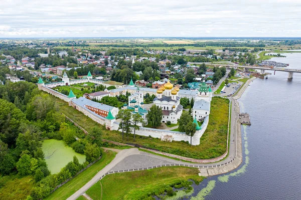 Ryssland Kostroma Heliga Treenigheten Ipatievskij Kloster Kostroma Flygbild — Stockfoto