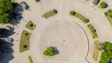 Krasnodar, Rusya - 29 Ağustos 2020: Askeri Malzeme Müzesi Kültür ve Dinlenme Parkı 'nda Zafer Silahları Müzesi  