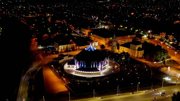 Tula Rusko Srpna 2020 Letecký Pohled Město Noci Státní Muzeum — Stock fotografie