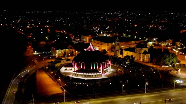 Tula Russia August 2020 Aerial View City Night Tula State — Stock Photo, Image