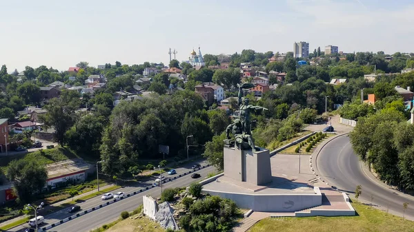 Rostov Don Russia August 2020 Monument 1902 Strike Aerial View — 图库照片