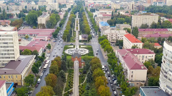 Krasnodar Rosja Sierpnia 2020 Alexandrovsky Boulevard Pomnik Świętego Wielkiego Męczennika — Zdjęcie stockowe