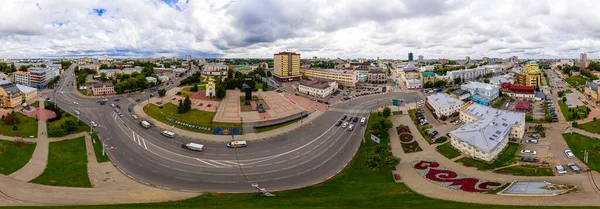 Иваново Россия Августа 2020 Панорама Центральной Части Города Вид Воздуха — стоковое фото