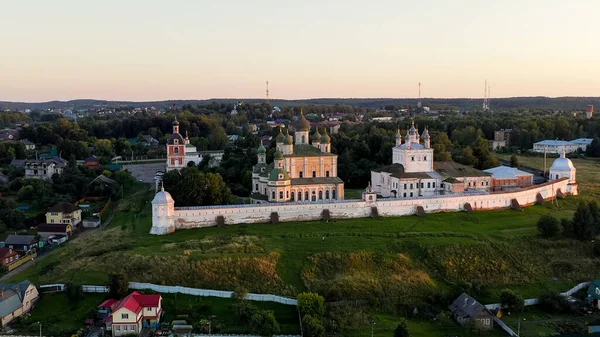 Pereslavl Zalessky Rússia Mosteiro Dormition Goritsky Antigo Mosteiro Ortodoxo Luz — Fotografia de Stock