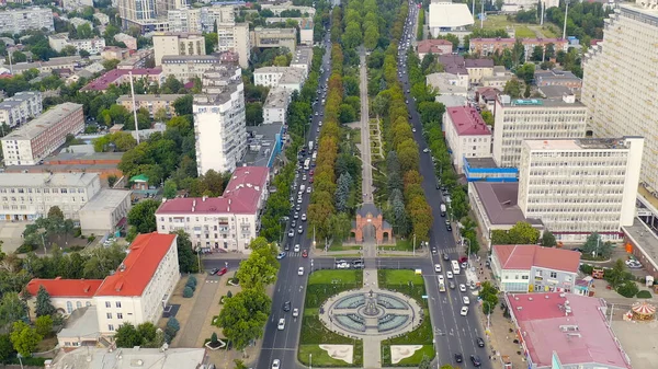 Krasnodar Rusia Alexandrovsky Boulevard Monumento Santa Mártir Catalina Con Una — Foto de Stock