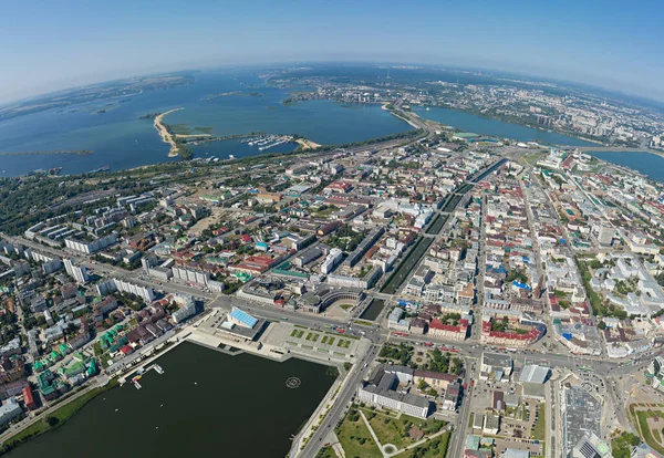 Kazan Russia Aerial View Panorama Kazan — Stock Photo, Image