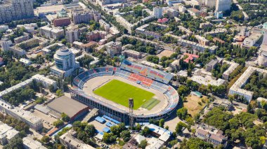 Voronezh, Rusya. Sendikalar Merkez Stadyumu, Hava Görüntüsü  