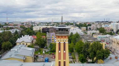 Rusya, Yaroslavl - 13 Ağustos 2020: 1, Gözlem Kulesi, Hava Görüntüsü  