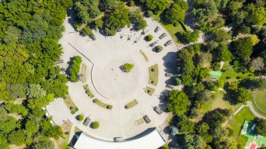 Krasnodar, Rusya - 29 Ağustos 2020: Askeri Malzeme Müzesi Kültür ve Dinlenme Parkı 'nda Zafer Silahları Müzesi  