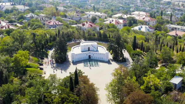 Sevostopol, Crimea. Malakhov Kurgan is a tactically important height of Sevastopol. One of the most visited tourist destinations in the city, Aerial View