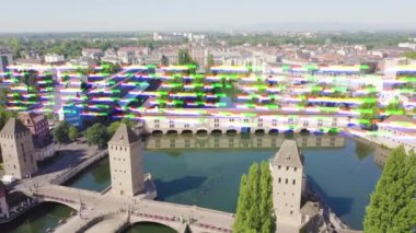 Strasbourg, Fransa. Çeyrek Petite France, Vauban Barajı. 4K