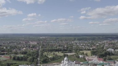 Rostov, Rusya. Rostov Kremlin. Büyük Rostov şehrinin en büyük cazibesi. 4K