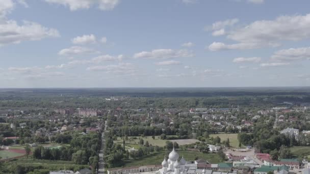 Rostov, Rusya. Rostov Kremlin. Büyük Rostov şehrinin en büyük cazibesi. 4K — Stok video