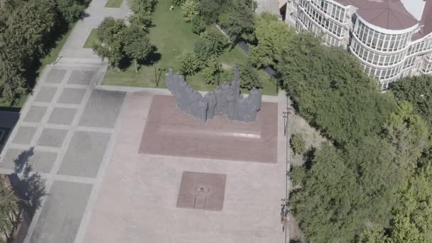 Βορόνεζ, Ρωσία. Πλατεία Νίκης. Μνημείο των Απελευθερωτών του Βορόνεζ. 4K — Αρχείο Βίντεο