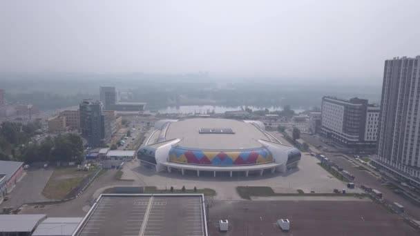 Αθλητικές εγκαταστάσεις. Arena Crystal (Crystal Ice Arena). Ρωσία, Κρασνογιάρσκ. 4K — Αρχείο Βίντεο