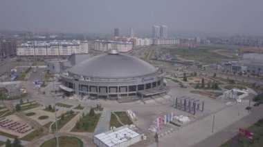 Spor tesisi. Arena-North (Arena Sever Çok Fonksiyonel Kompleksi). Rusya, Krasnoyarsk. 4K