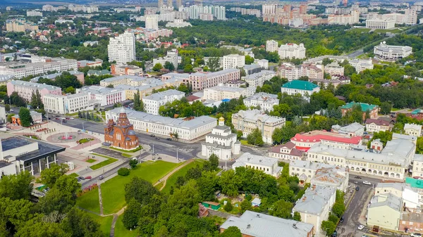 Russia Vladimir Agosto 2020 Volo Sulla Città Una Delle Principali — Foto Stock