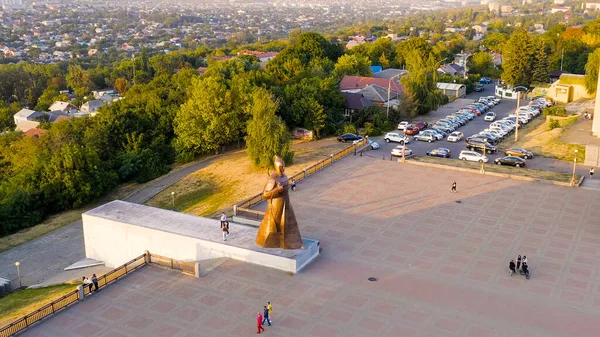 Stavropol Rússia Setembro 2020 Monumento Soldado Guarda Vermelha Praça Soldado — Fotografia de Stock