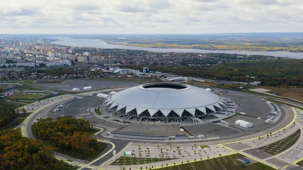 Самара Россия Сентября 2020 Года Стадион Самара Арена Осенние Облака — стоковое фото