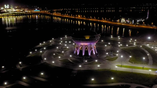 Kazan Rusko Letecký Pohled Kazanské Rodinné Centrum Svatební Palác Kreml — Stock fotografie