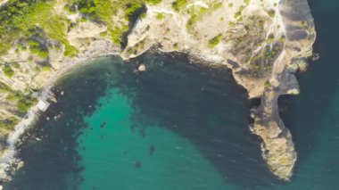 Kırım. Fiolent 'in mahmuzlarından biri de Cape Lermontov' dur. Çekicilik. 4K