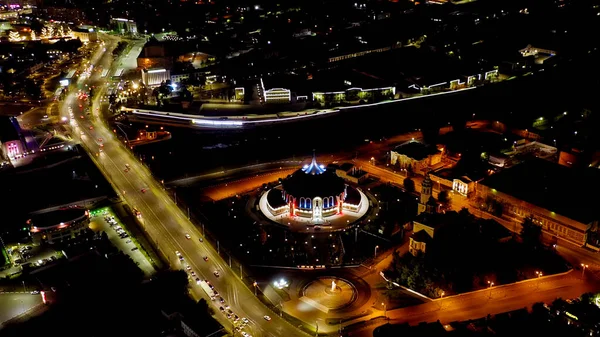 Tula Russie Août 2020 Vue Aérienne Ville Nuit Musée National — Photo