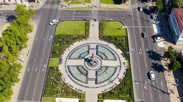 Krasnodar Ρωσία Αυγούστου 2020 Alexandrovsky Boulevard Park Πτήση Πάνω Από — Φωτογραφία Αρχείου