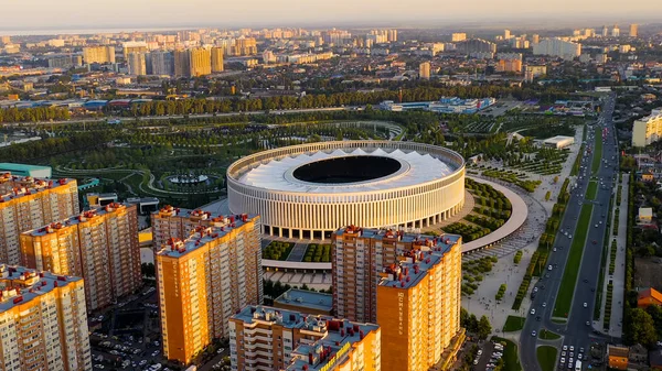 Krasnodar Rusia Agosto 2020 Estadio Krasnodar Estadio Fútbol Parque Krasnodar — Foto de Stock