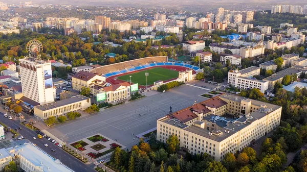 Stavropol Rusia Septiembre 2020 Plaza Lenin Estadio Dynamo Hora Del — Foto de Stock
