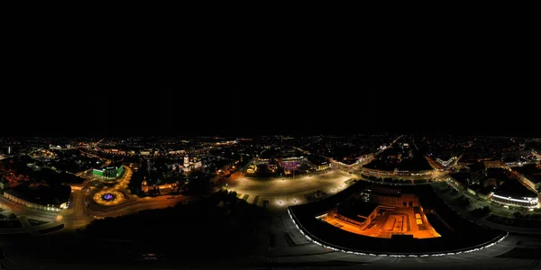 Tula Rússia Agosto 2020 Panorama Noturno Vista Aérea Luzes Grandes — Fotografia de Stock