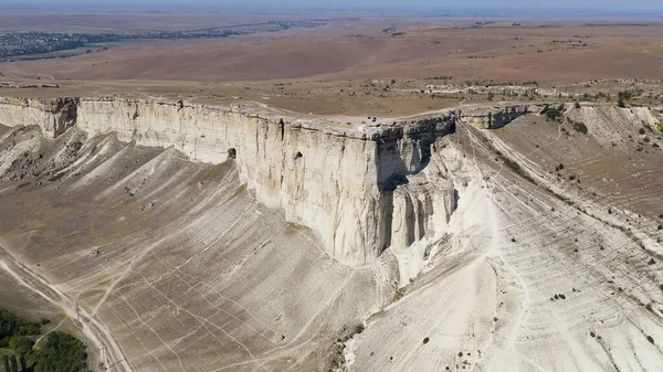 Belaya Skala克里米亚岩层 白岩山 空中景观 — 图库照片