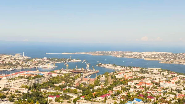 Sebastopoli Crimea Baie Della Città Sebastopoli Estate Con Tempo Soleggiato — Foto Stock