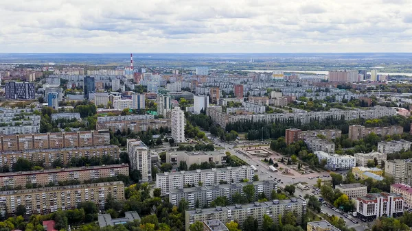 Samara Rusko Panoramatický Výhled Město Samara Letecký Pohled — Stock fotografie