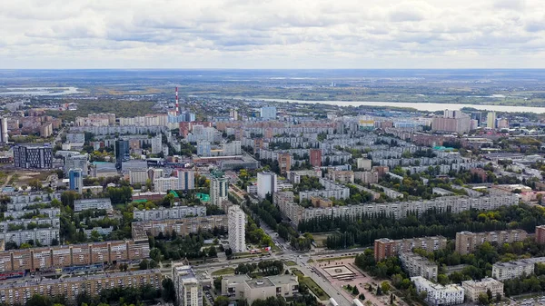 Samara Rusko Panoramatický Výhled Město Samara Letecký Pohled — Stock fotografie