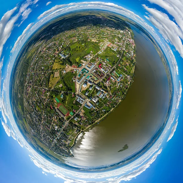 Ροστόφ Ρώσος Ροστόφ Κρεμλίνο Λίμνη Νέρο Αεροφωτογραφία 360 Μοίρες Εναέρια — Φωτογραφία Αρχείου