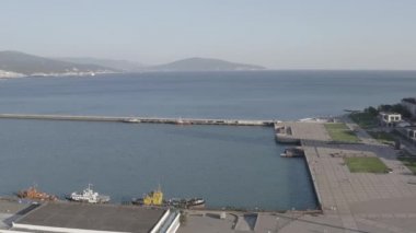 Novorossiysk, Rusya. Kruvazör Mikhail Kutuzov. Merkezi Donanma Müzesi adını İmparator Büyük Peter 'dan almıştır. 4K