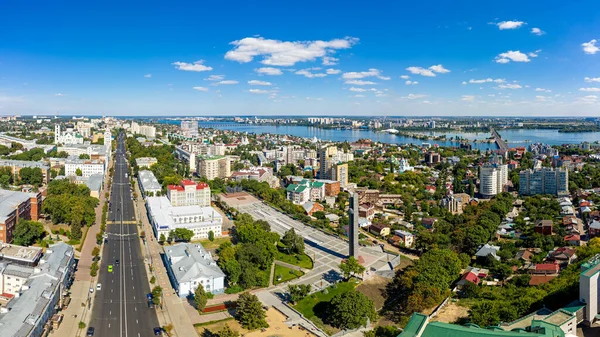 Voronezh Rússia Agosto 2020 Victory Square Estela Praça Vitória Monumento — Fotografia de Stock