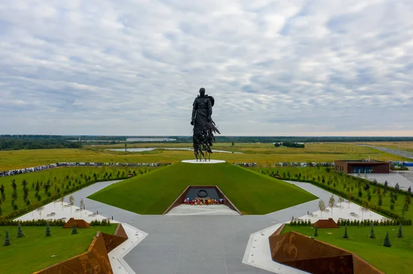 Rzhev Rússia Agosto 2020 Memorial Rzhev Soldado Soviético Dedica Memória — Fotografia de Stock