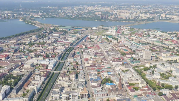 Kasan Russland Blick Auf Die Stadt Kasan Mit Dem Kreml — Stockfoto