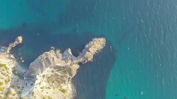 Crimea Uno Los Espolones Fiolent Cabo Lermontov Atracción Vista Aérea —  Fotos de Stock