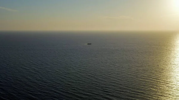 Crimée Hydroptère Est Rétroéclairé Sur Eau Mer Noire Vue Aérienne — Photo