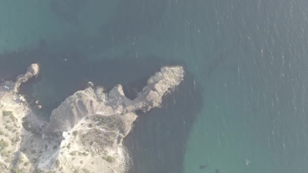 Crimea. Uno de los espolones de Fiolent es Cabo Lermontov. Atracción. 4K — Vídeos de Stock