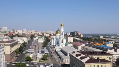 Rostov-on-Don, Rusya. Kutsal Bakire 'nin Doğuşu Katedrali. 4K