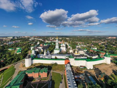 Sergiev Posad, Rusya. Kutsal Üçlü Sergius Lavra. Hava görünümü