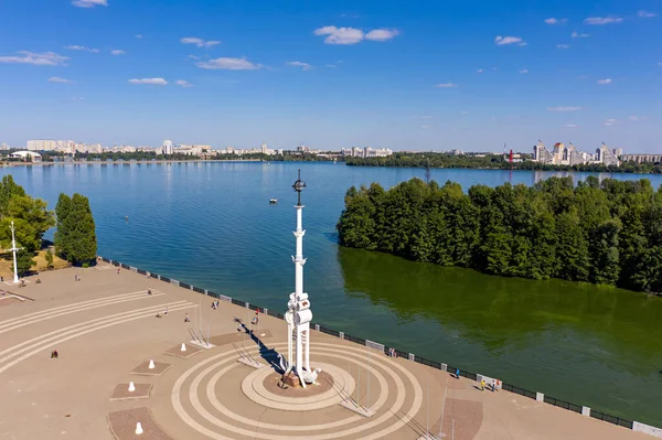 Voronezh Ρωσία Αυγούστου 2020 Πλατεία Ναυαρχείου Ποταμός Βορόνεζ — Φωτογραφία Αρχείου