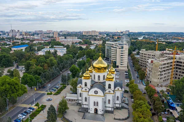 Krasnodar Russie Août 2020 Cathédrale Militaire Saint Prince Alexandre Nevsky — Photo